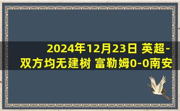 2024年12月23日 英超-双方均无建树 富勒姆0-0南安普顿